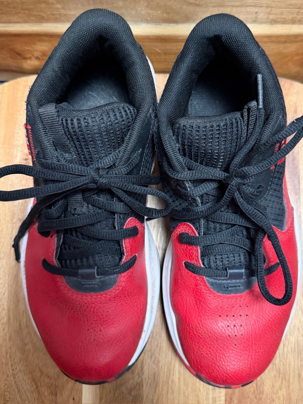 Under Armour | Boys Lockdown Red & Black Basketball Sneakers, Size 3